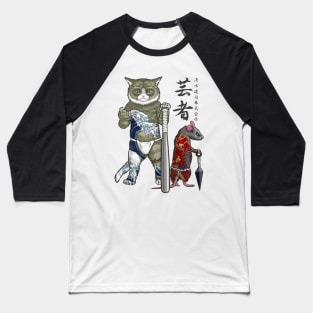 Cat and Mouse Yakuzas Baseball T-Shirt